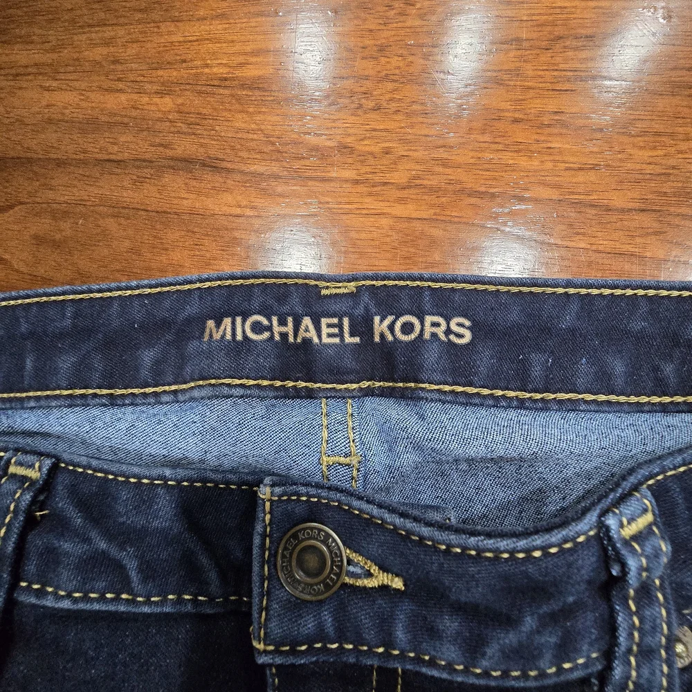 Michael Kors Dark Blue‎ Stretch Skinny Jeans Denim Zip size 10